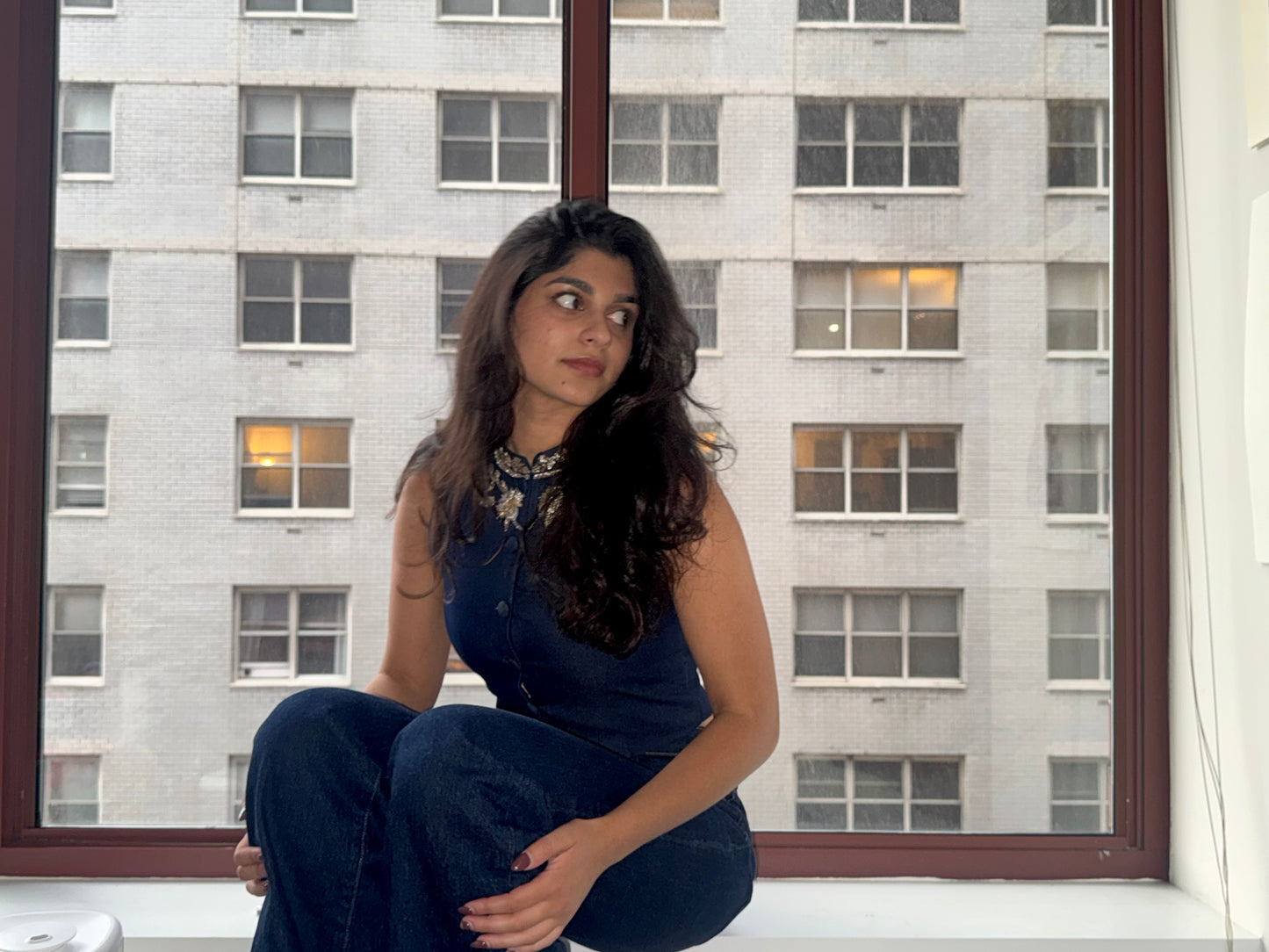Diya Denim Top