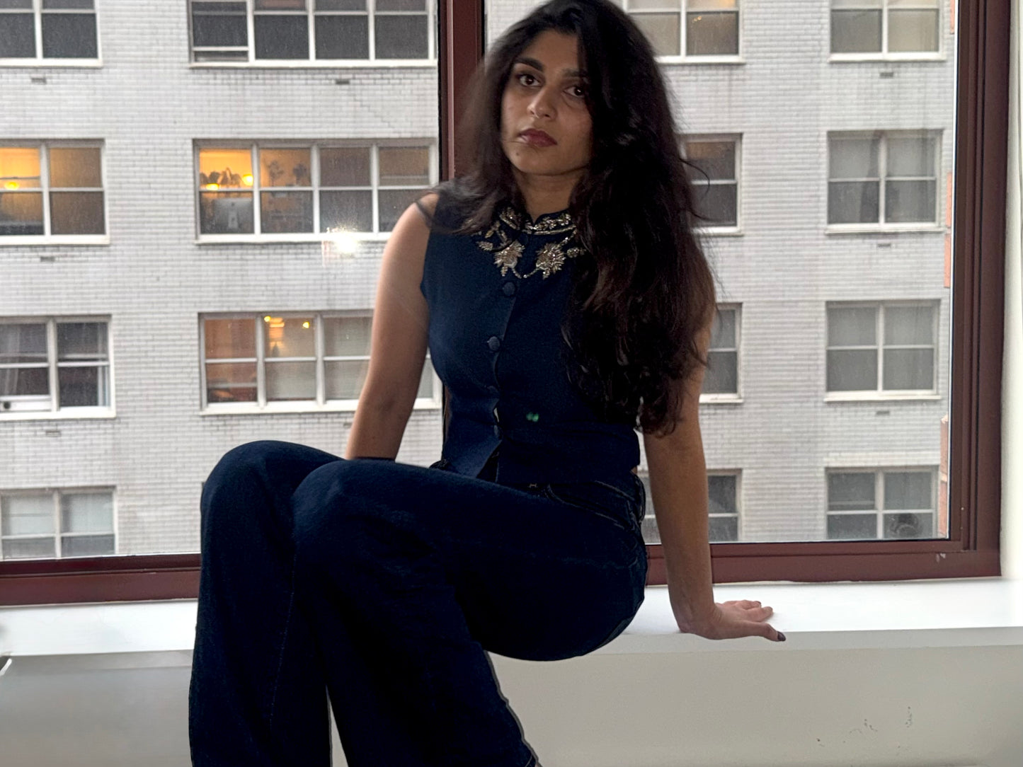 Diya Denim Top